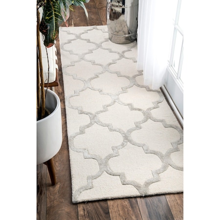 Nuloom Hand Tufted Park Avenue Trellis Area Rug 2ft 6in x 8ft SBHAC13A-2608